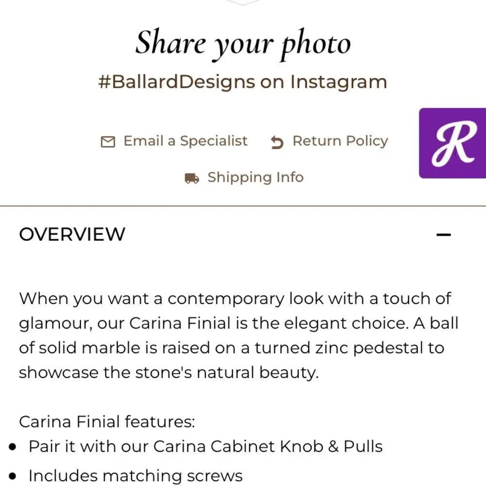 [ballard] double rod drapery kit polished nickel with marble finials
